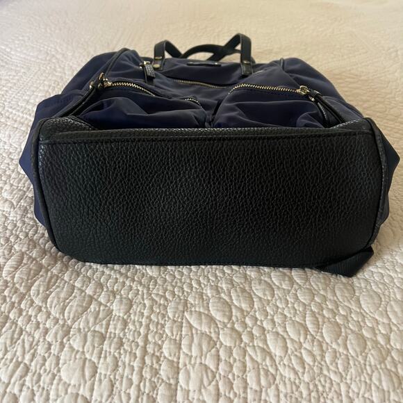Navy Nylon Laptop Backpack Work Travel Bag Tutilo NY Carry The Day Multi Pocket main image 8